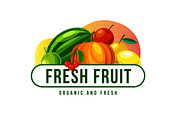 FRUIT & VEGETABLE BUNDEL LOGO BADGE, a Branding & Logo Template by grindstudio (Thumbnail 9 of 11)