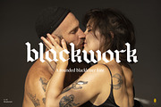 Blackwork Font, a Blackletter Font by Nomad Visuals (Thumbnail 1 of 11)