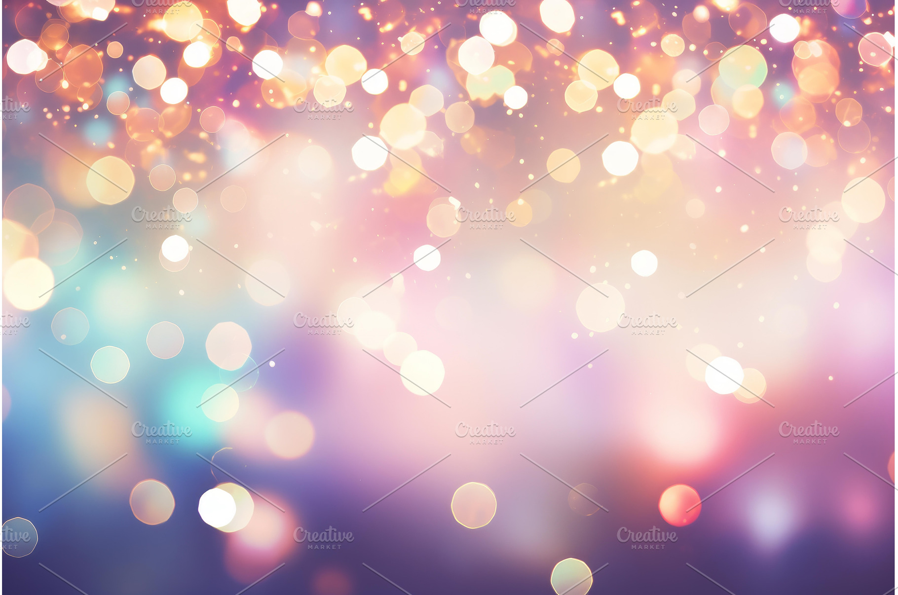 Vibrant Pastel bokeh light. Generate, an Abstract Photo by Ylivdesign