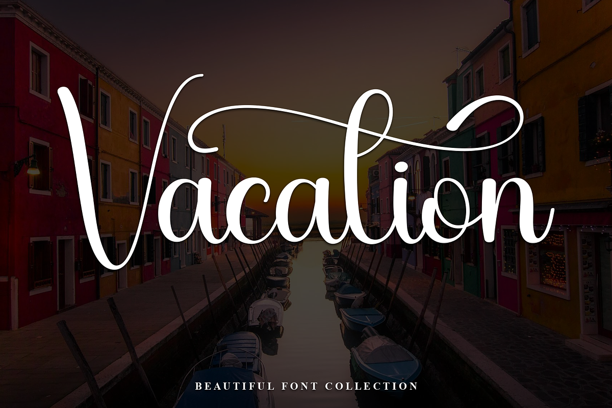Vacation | Script Font, a Handwritten Font by Scratchones (Photo 1 of 9)