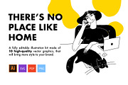 No place like home, a Templates & Theme by Ilustaria (Thumbnail 1 of 8)