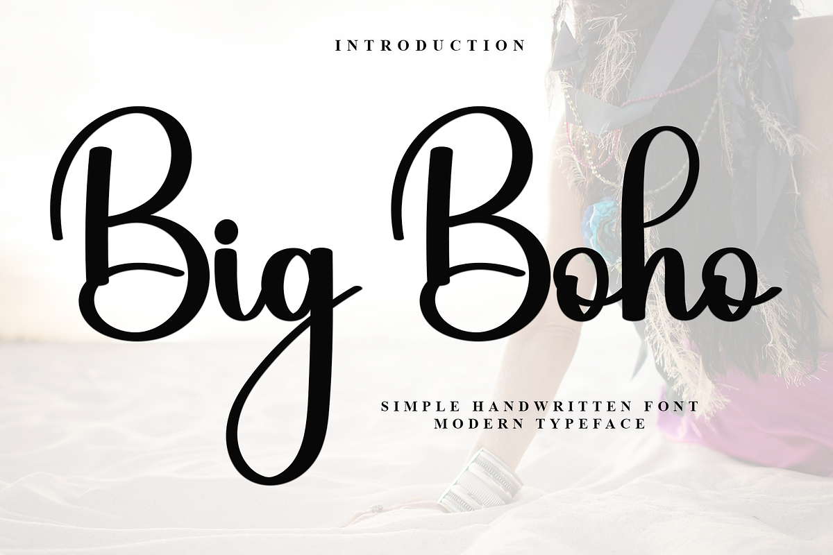Big Boho, a Handwritten Font by InermediaSTUDIO (Photo 1 of 7)