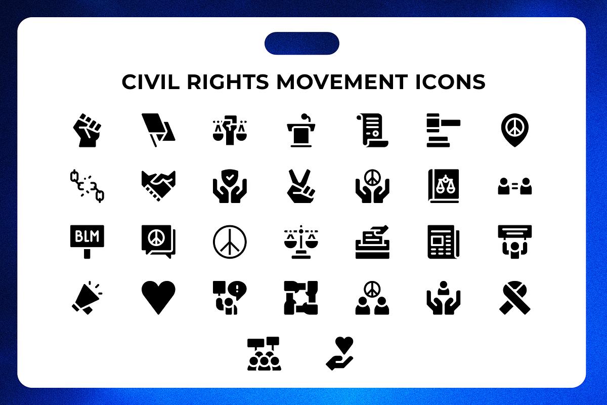 Civil Rights Movement Icons, an Icon by Wencory
