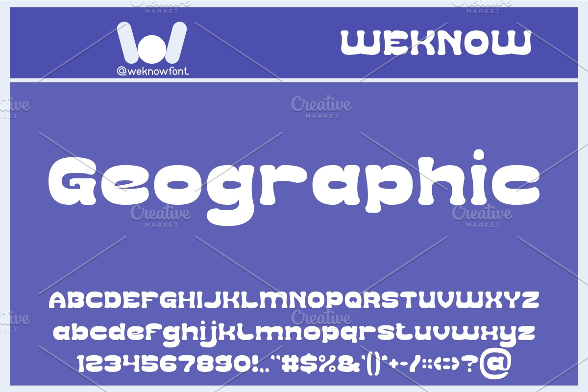 Geographic font, a Font by weknow (Photo 1 of 5)