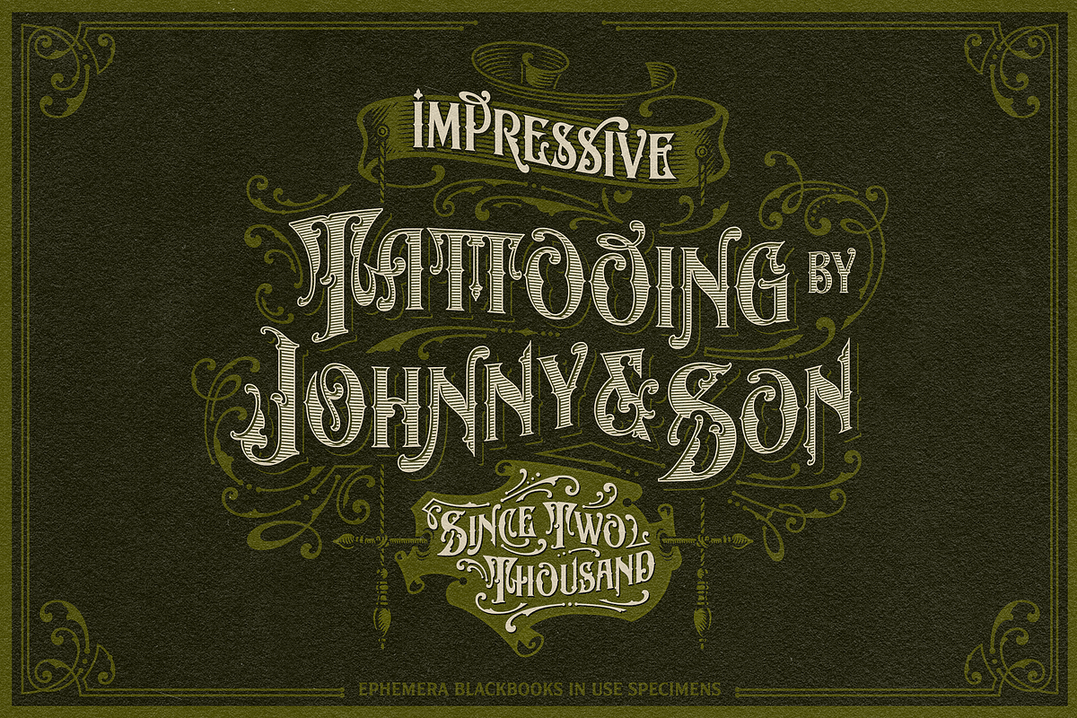 NS Blackbooks Vintage Font, a Font by Novisouldado (Photo 9 of 9)