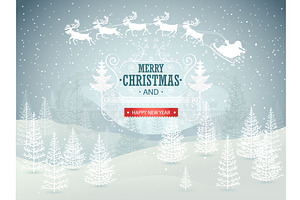 Christmas Landscape Background