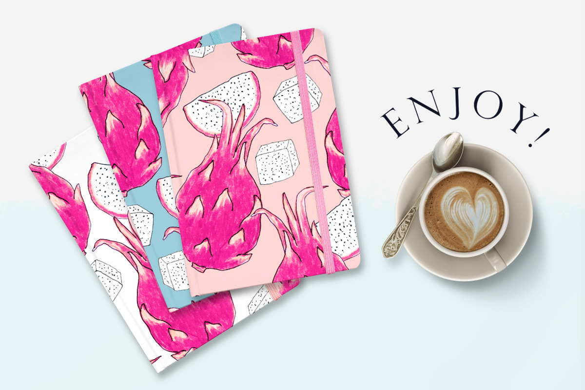 Dragonfruit - Set patterns, a Pattern Graphic by Yummy (Photo 10 of 10)