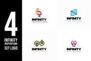 Set of Infinity Bulb Idea Logo, a Branding & Logo Template by Lucky Creative (Thumbnail 1 of 5)