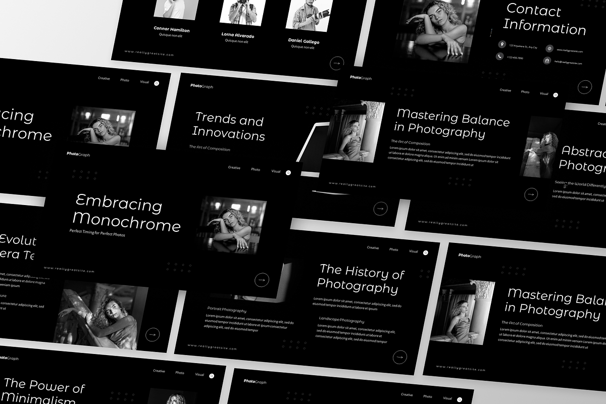 Minimalist Photography Google Slide, a Presentation Template by GraphauseProject (Photo 4 of 6)