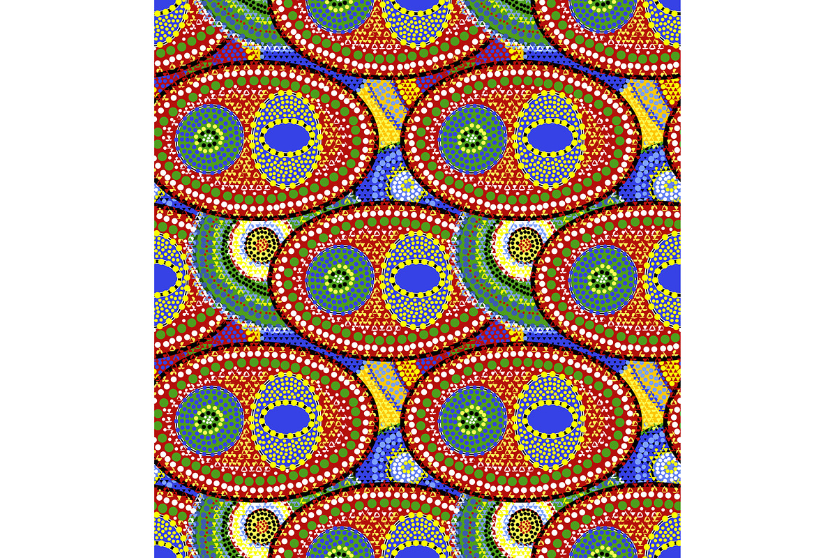 Aboriginal Orbs Seamless Repeat, a Pattern Graphic by Sharon Schwalbe (Photo 5 of 6)