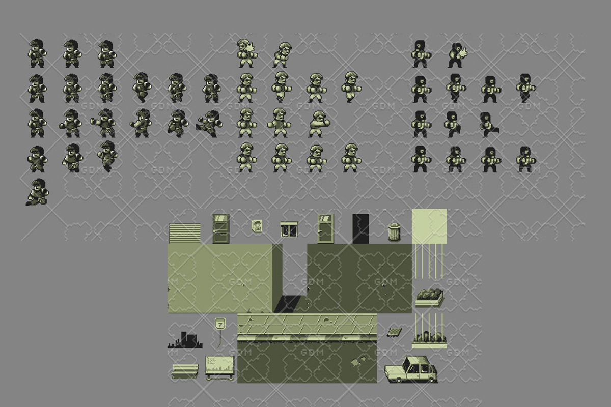 48X48 GAMEBOY BRAWLER GAME PACK, a Graphic by Fassous game assets (Photo 2 of 2)