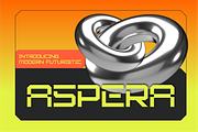 Aspera – Modern Futuristic, a Sans Serif Font by Vroz Studio (Thumbnail 1 of 8)