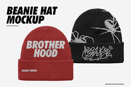 Beanie Hat Mockup, a Hat Mockup by Irhasalfahad