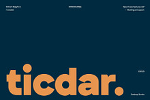 Ticdar – Editorial Typeface