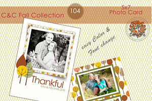 C&C Fall Photo Card Selection 104