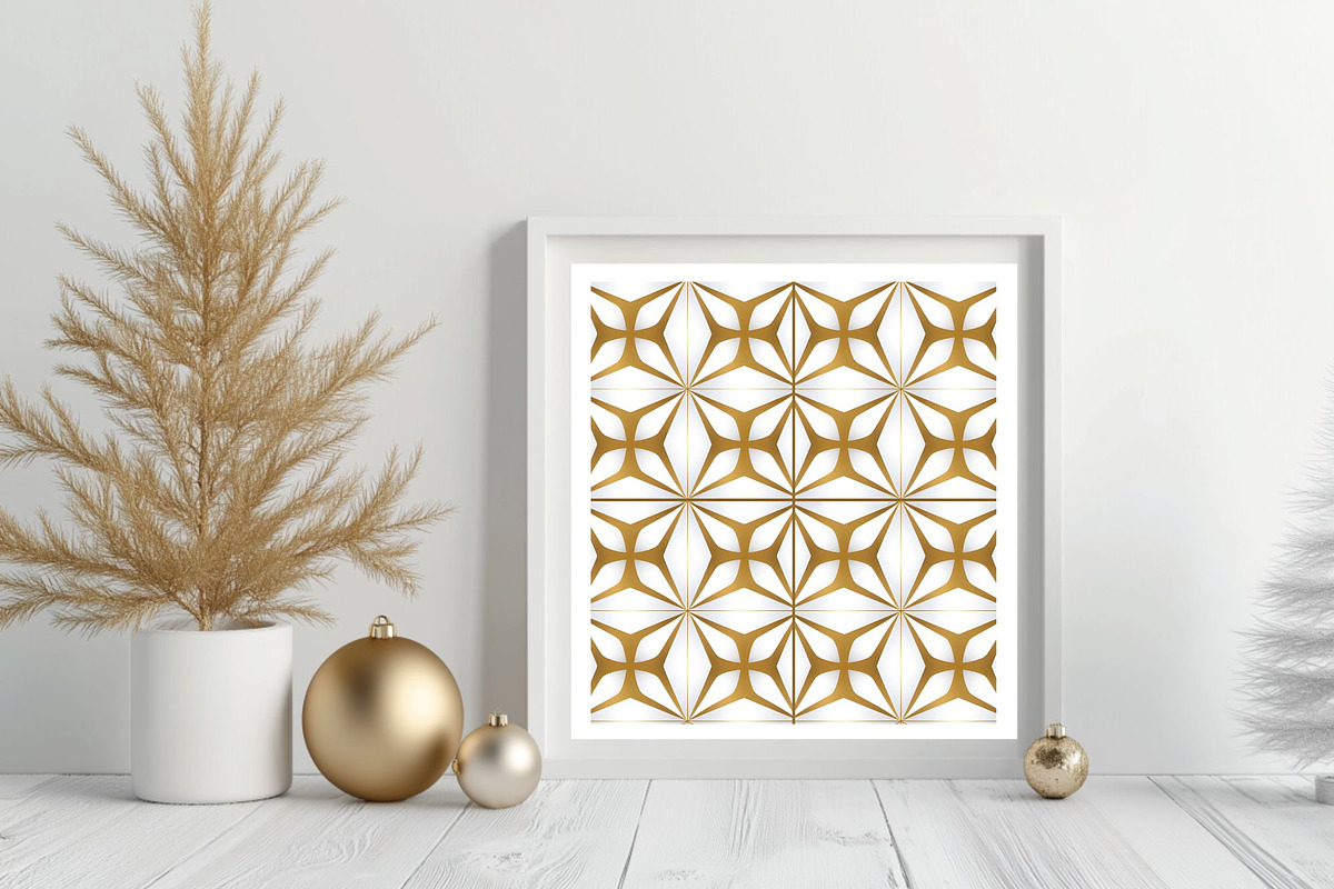 Lux Gold Geometrics seamless pattern, a Pattern Graphic by ARTOZEN DIGITAL (Photo 4 of 10)