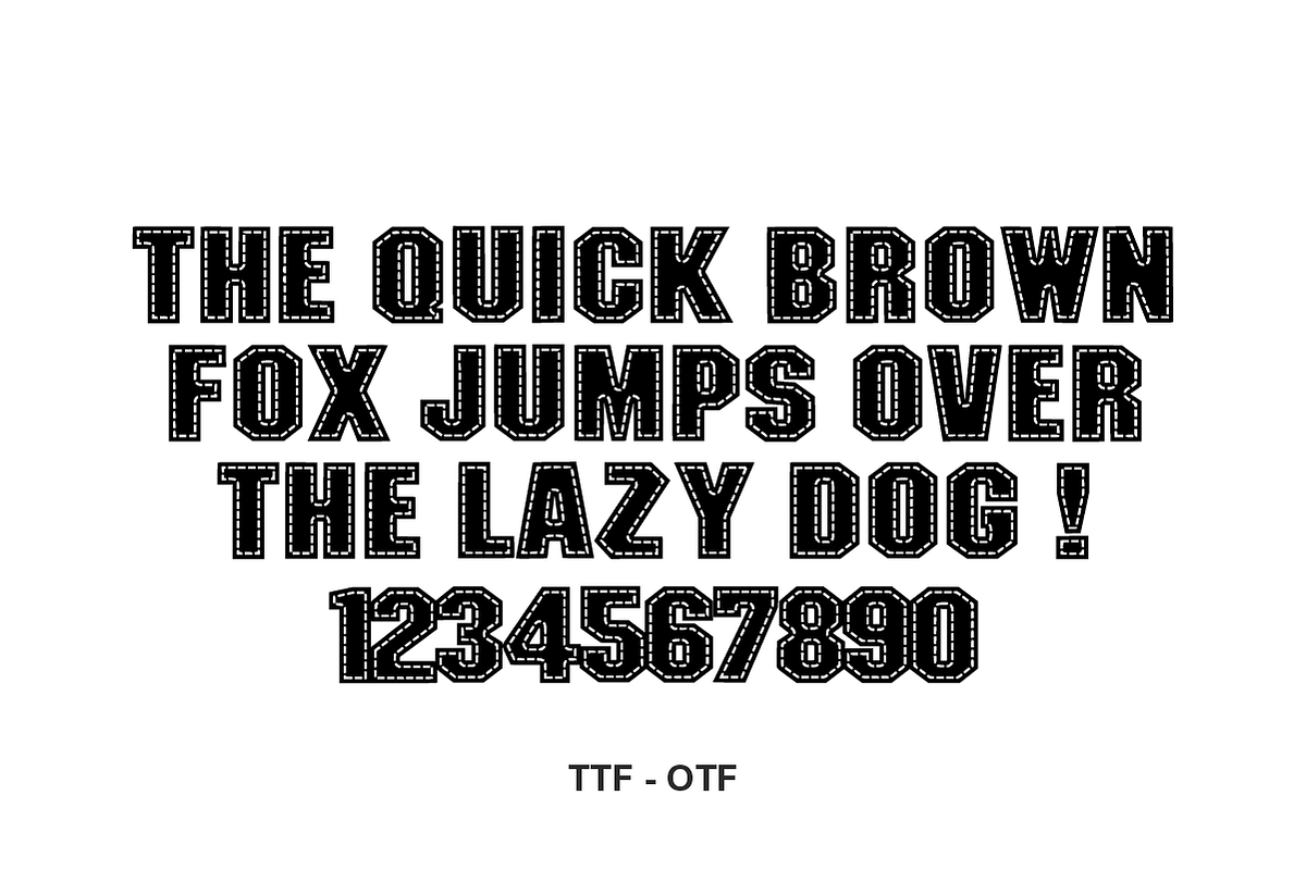 Bold Stitches – Handcrafted Font, a Sans Serif Font by KiddoGlyphs Studio (Photo 3 of 4)