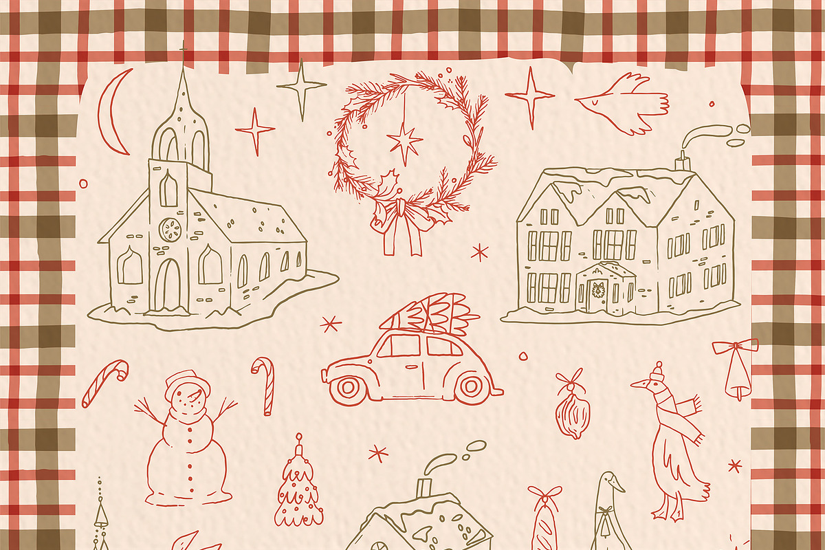 Cottagecore Christmas Club clip art, an Object Graphic by Cute Atelier (Photo 2 of 13)