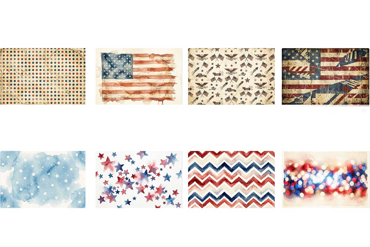 4th of July Celebration Grunge, a Texture Illustration by VetalStock (Photo 2 of 3)