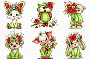 Whimsical Boho Spring Animals Png, an Illustration by Craft Nest (Thumbnail 5 of 8)