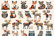 SCANDINAVIAN FOLK WOODLAND CLIPART, an Animal Illustration by Daring Digies (Thumbnail 3 of 8)