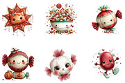 Halloween Candy Clipart, a Seasonal Illustration by CreationArt (Thumbnail 5 of 5)