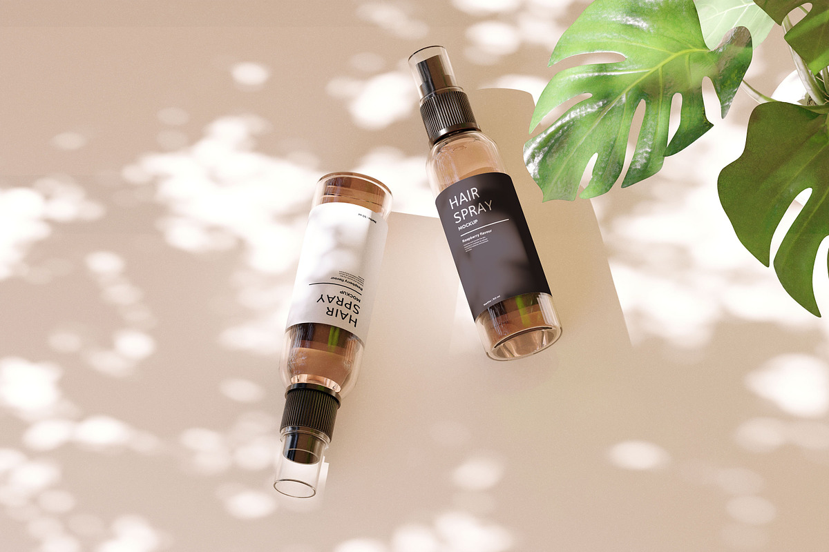 Matte spray cosmetic bottle mockup, a Packaging Mockup by xavier_studio (Photo 5 of 5)