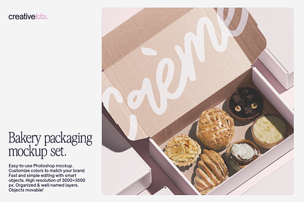 Bakery Packaging Mockup Set
