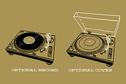 Vintage record player, an Illustration by Serifs & Whiskey (Thumbnail 2 of 3)