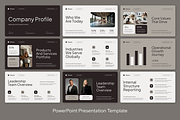 Brown Gray Company Profile, a Presentation Template by Sixtemp (Thumbnail 2 of 3)