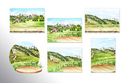 Dairy Farm. Watercolor collection, an Animal Illustration by Daria Ustiugova (Thumbnail 10 of 11)