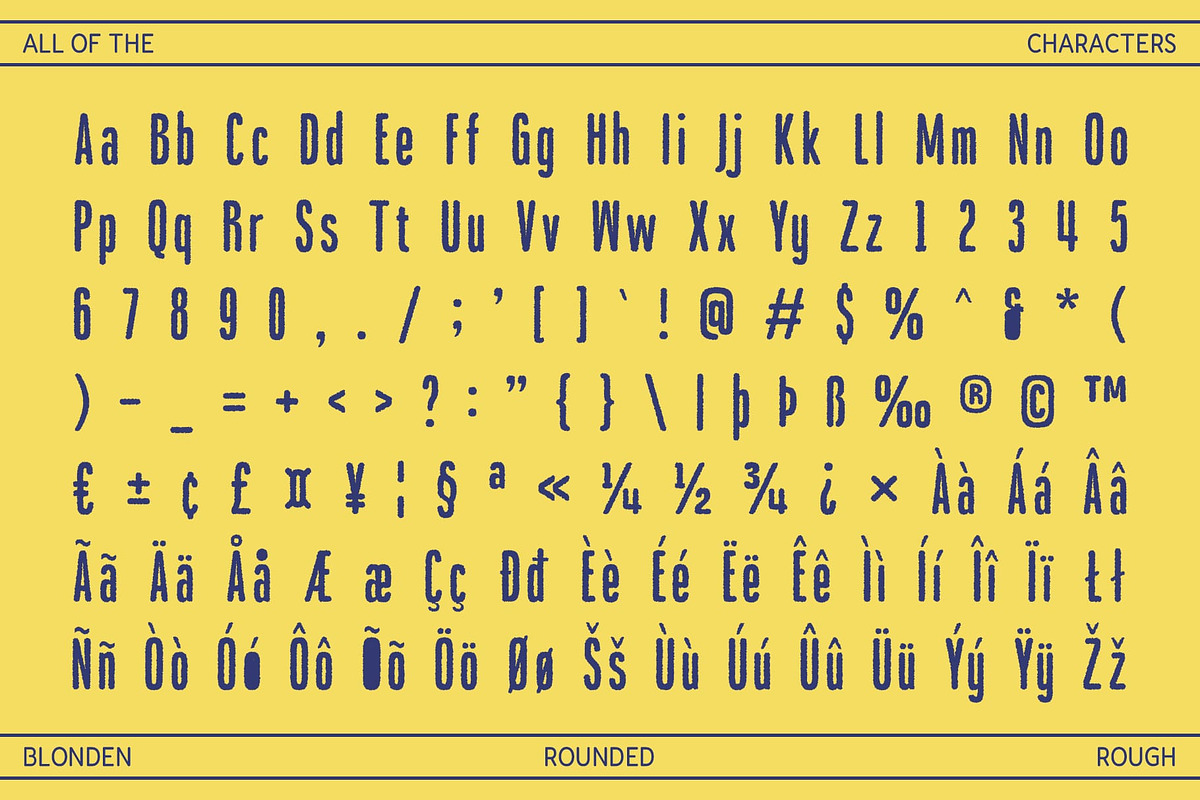 Blonden Rounded Rough, a Sans Serif Font by Craft Supply Co. (Photo 8 of 8)