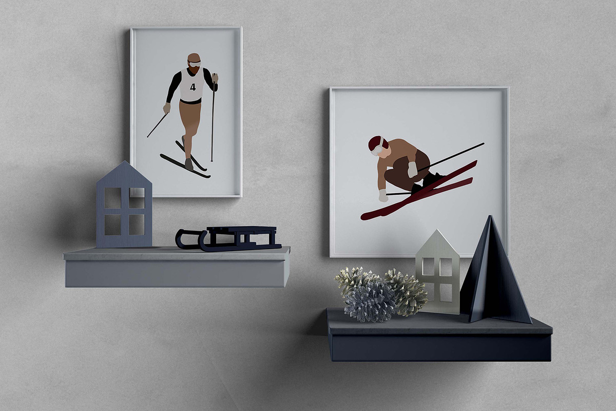 Abstract Winter Sport Athlete, a Person Illustration by ApetekMarket (Photo 5 of 7)