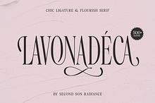 SS Lavonadeca - Flourish Serif Font