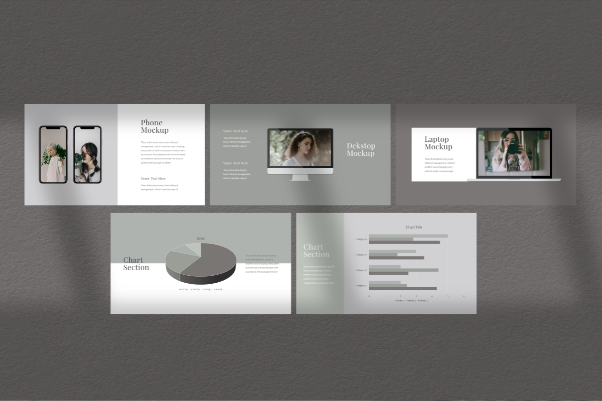 Gray Google Slide Template, a Presentation Template by Inkofert (Photo 3 of 10)