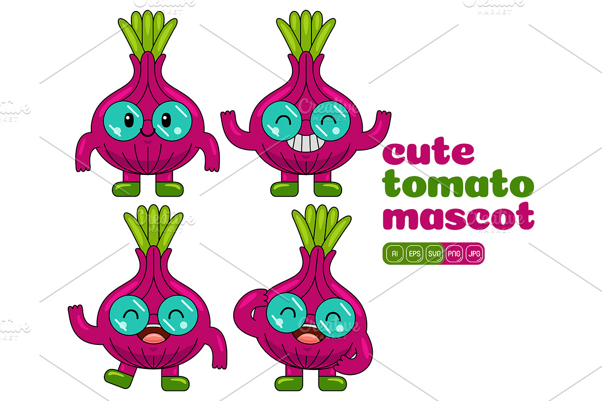 Onion Mascot Cartoon Character, an Illustration by MEDZ (Photo 2 of 5)