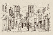 Dubai City Hand Drawn Vectors, a Decorative Illustration by Alara Studio (Thumbnail 7 of 9)