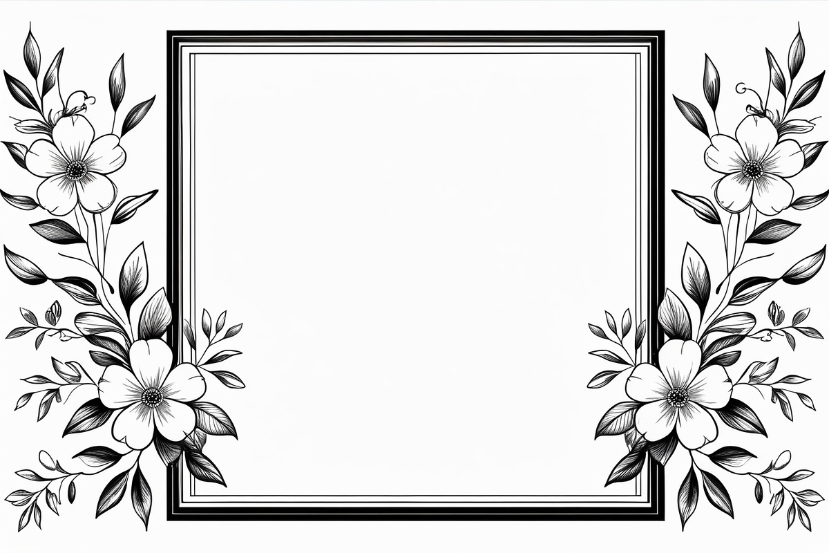 Elegant Floral Frame Bundle, an Illustration by Creativeshirt (Photo 8 of 9)