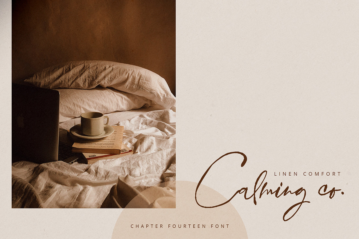 Chapter Fourteen Script Font, a Script Font by Creativeqube Design (Photo 9 of 11)