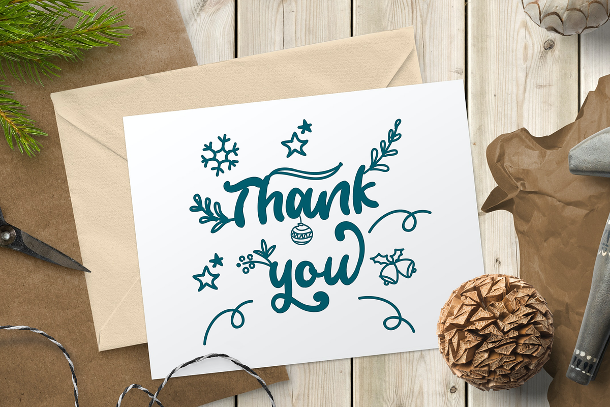 Sparkling Winter – Holiday Font, a Handwritten Font by Creaditive Design (Photo 11 of 11)