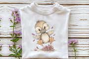 Whimsical Spring Duck Clipart, an Illustration by OK Design (Thumbnail 5 of 6)