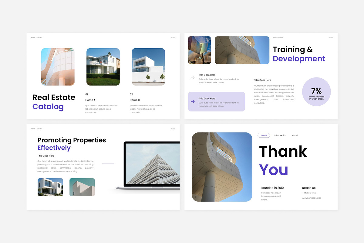 Real Estate Company Presentation, a Presentation Template by Eklip Studio (Photo 5 of 6)