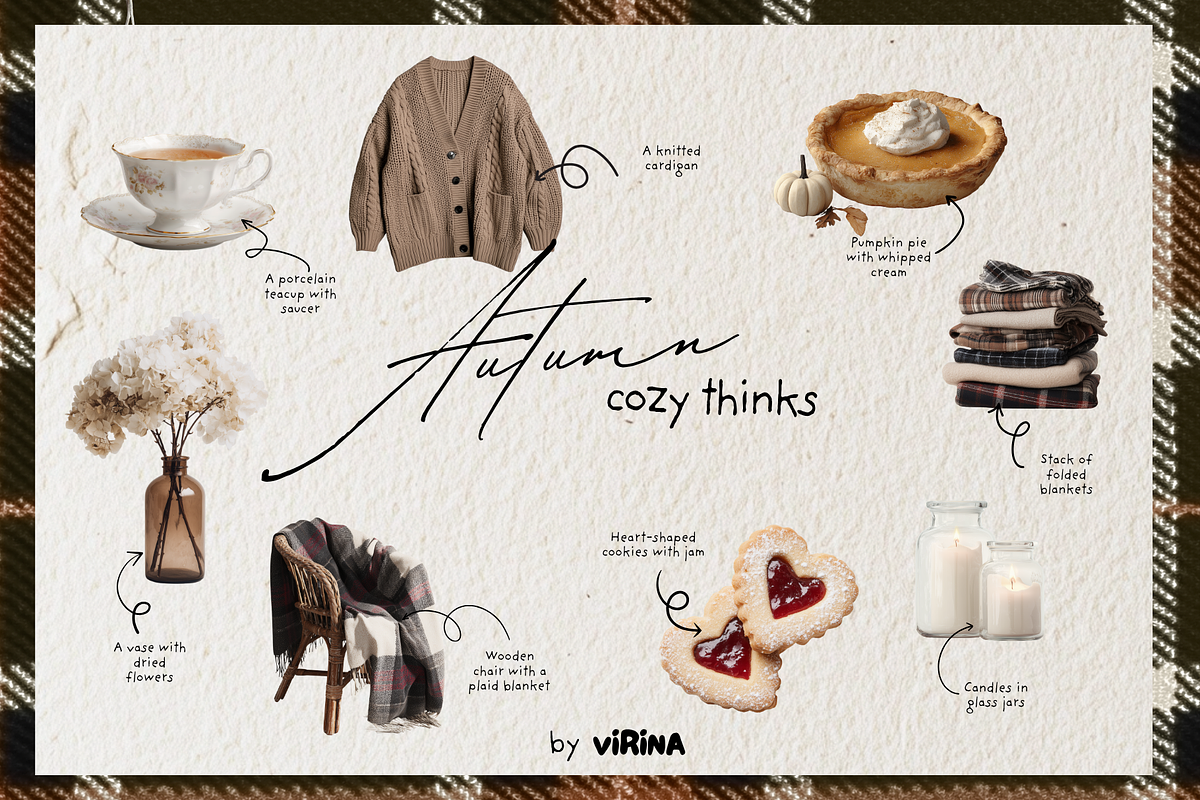 Autumn memories collage pack, an Object Graphic by VirinaDesign (Photo 3 of 13)