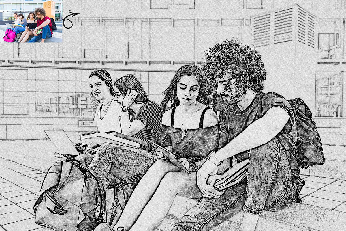 Realistic Drawing & Sketch Effect, an Action Add-On by MRI STUDIO (Photo 8 of 27)