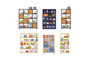Modern Room Interior Items with, an Object Illustration by TopVectors