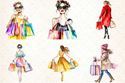Black Friday Woman Shopping Clipart, an Illustration by DreamCafeArt (Thumbnail 6 of 6)