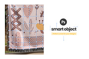 Woven Blanket Mockup, an Apparel Mockup by Mockups Studio (Thumbnail 3 of 9)