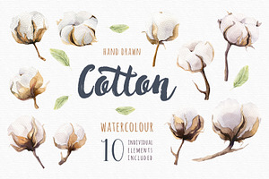 Watercolour Cotton & Birds