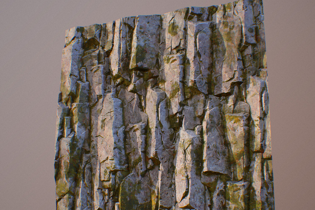 Mossy rock face tileable texture set, a Textures & Material 3D Model by happy brush (Photo 3 of 4)