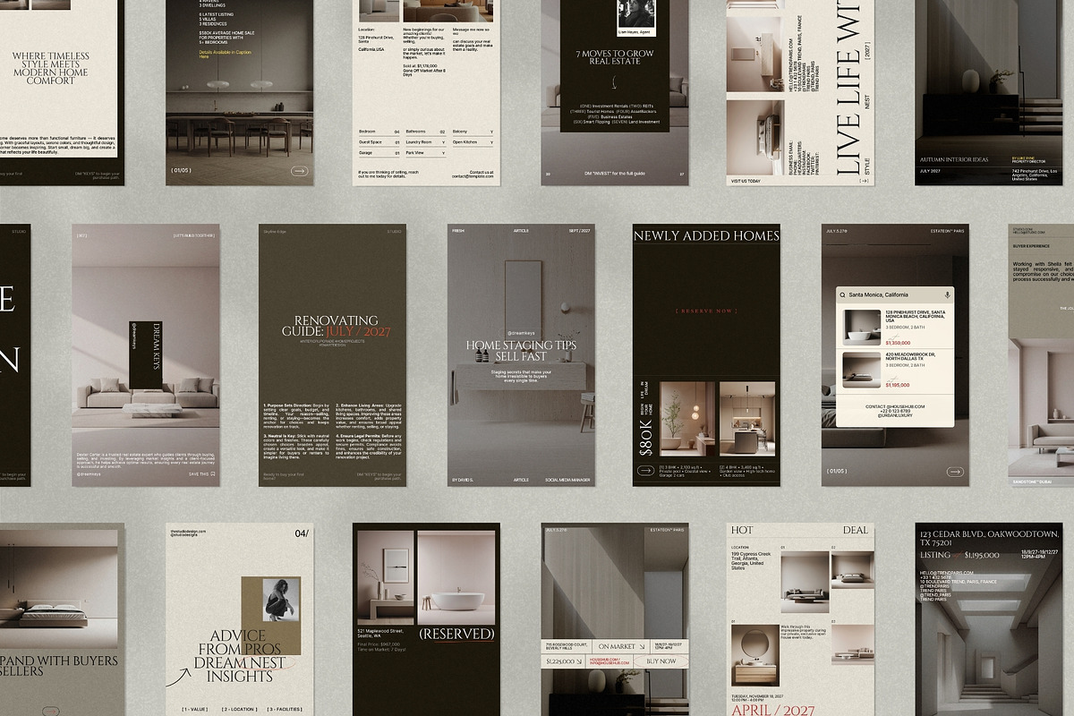 Elegant Real Estate Instagram Kit, a Social Media Template by Pixel Grid (Photo 8 of 10)